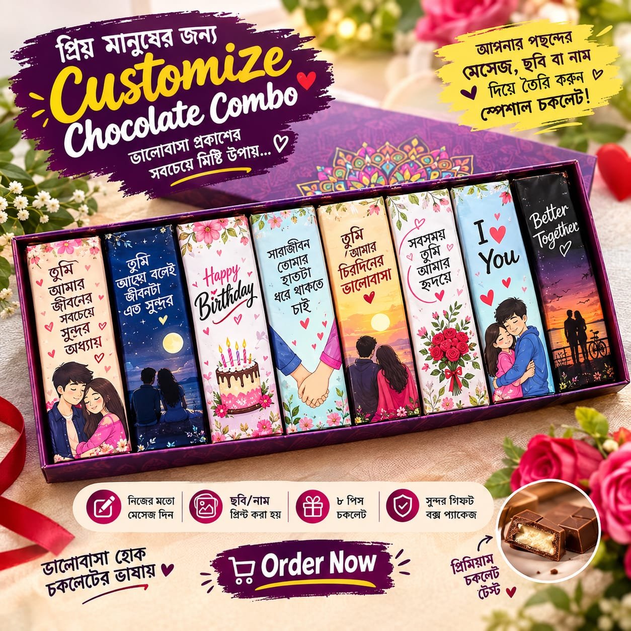 Customize picture chocolate